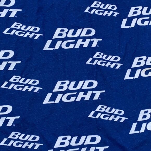 Bud Light blue men’s muscle shirt size Medium - Picture 3 of 7